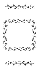 Obraz premium Ornamental floral frame