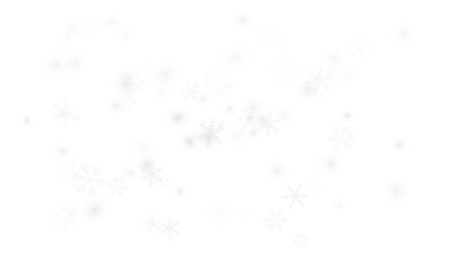 Winter snow particles and frosty elements PNG overlay