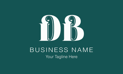 DB D db initial logo | initial based abstract modern minimal creative logo, vector template image. luxury logotype logo, real estate homie logo. typography logo. initials logo