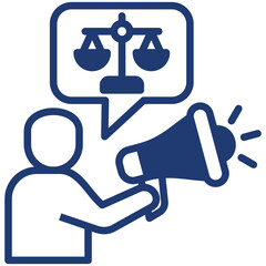 Obraz premium Advocacy Icon