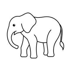 vector illustration of an elephant