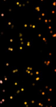 Defocused blinking bokeh background. Loop. 4K Vertical
