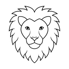 lion head vector illustration