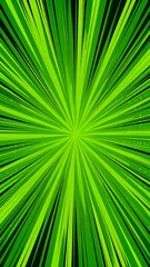 Obraz premium Radial green burst