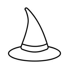 wizard hat with stars on white background