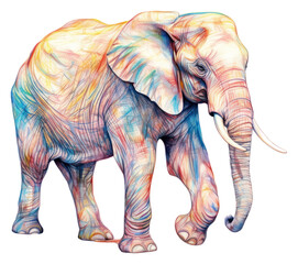 Fototapeta premium PNG Elephant wildlife drawing animal.