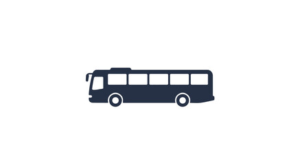 Bus Icon on Plain Background for Transport, Travel, & Transit Designs