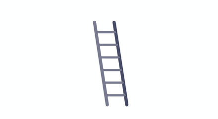 Ladder isolated on white. Symbolizes progress, career, and climbing to success