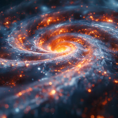 Obraz premium Cosmic Data Streams