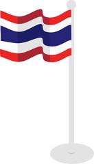 Illustration of Thailand National Flag