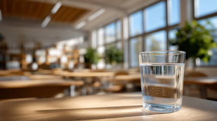 Science teacher demonstrating experiment in classroom