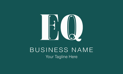 EQ E eq initial logo | initial based abstract modern minimal creative logo, vector template image. luxury logotype logo, real estate homie logo. typography logo. initials logo