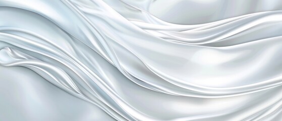 White background fabric cloth curtain smooth glossy interior texture.