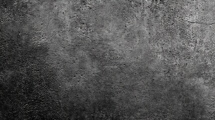 Obraz premium Close-up of a textured dark concrete wall with rough patterns and natural shadows, highlighting macro details.