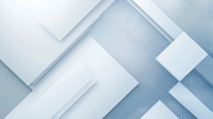 Elegant minimalist geometric abstract backdrop in pastel blue and white tones