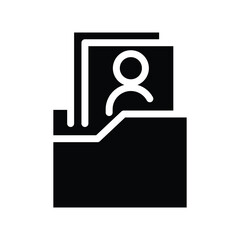photo folder solid icon vector design good for web or mobile app