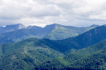Majestic Tatra Range Under Clouds