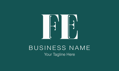 FE F fe initial logo | initial based abstract modern minimal creative logo, vector template image. luxury logotype logo, real estate homie logo. typography logo. initials logo