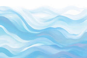 Fototapeta premium Abstract blue wave png paint texture, transparent background