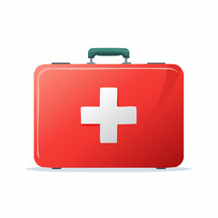 Fototapeta premium Clean Flat Medical Bag Icon