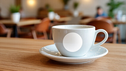 Obraz premium Cozy coffee moment in a modern cafe during a quiet afternoon