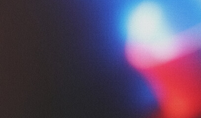 Colorful red and blue color gradient background. Bluer Grainy vibrant poster noise texture banner,...