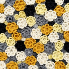 Fototapeta premium Knitted Flower Pattern