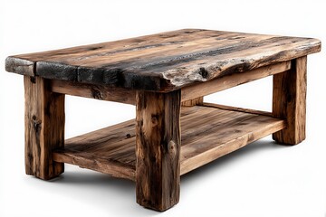 Farmhouse style rectangular wood table design high resolution photo