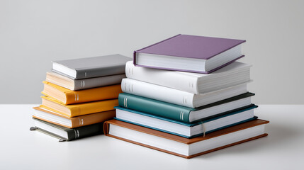Vibrant Stack of Books for Back to School