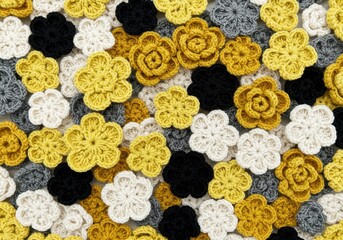 Fototapeta premium Knitted Flower Pattern