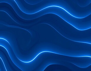 Abstract blue wavy lines