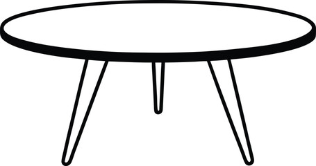 table isolated on white