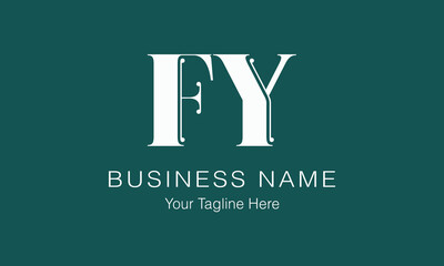 FY F fy initial logo | initial based abstract modern minimal creative logo, vector template image. luxury logotype logo, real estate homie logo. typography logo. initials logo