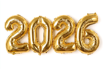 Celebrate future success with shiny gold 2026 balloons, perfect for New Year's and anniversaries