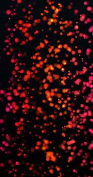Red defocused bokeh background. Loop. 4K Vertical