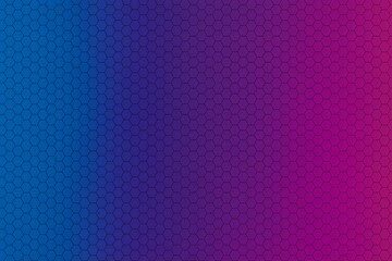 Abstract geometric honeycomb pattern with a cool blue to pink gradient