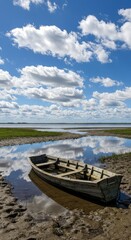 Rowboat on Calm Waters