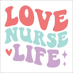 Retro Nurse Valentine EPS Design, Nurse EPS