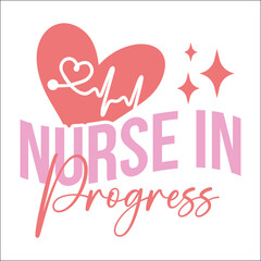 Retro Nurse Valentine EPS Design, Nurse EPS