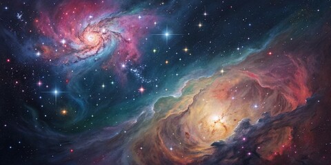 abstract space background with space