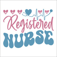 Retro Nurse Valentine EPS Design, Nurse EPS