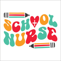 Retro Nurse Valentine EPS Design, Nurse EPS