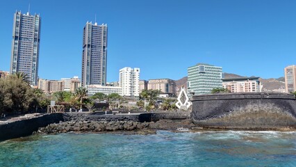 Fototapeta premium ville et port de Santa Cruz de Tenerife, Canaries, Espagne