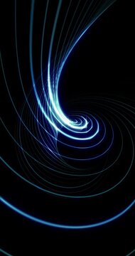 Fractal lines moving. Loop. 4K Vertical