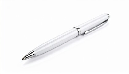 silver ballpoint pen