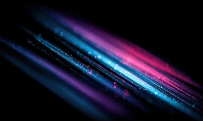 Abstract vibrant diagonal lines of light