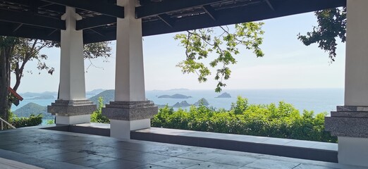 sea view from the balcony