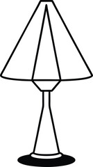 table lamp isolated on white