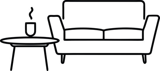 set of furniture icons