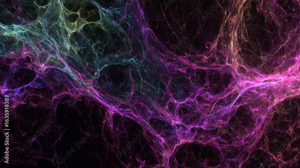 Canvas Prints abstract colorful glowing particles design